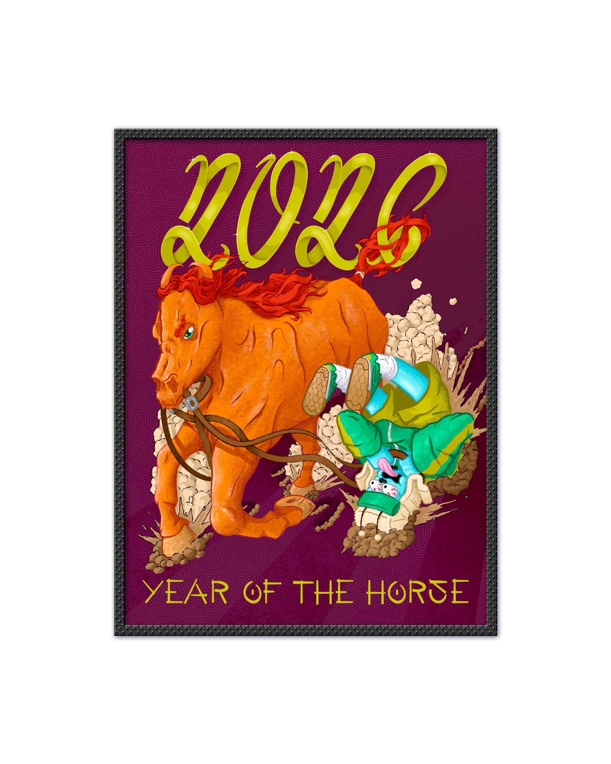 "YEAR OF THE HORSE" PRINT
