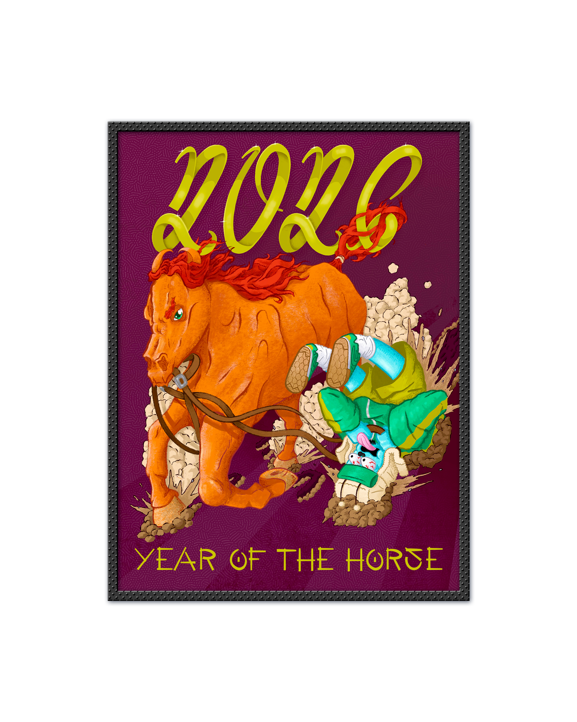 "YEAR OF THE HORSE" PRINT