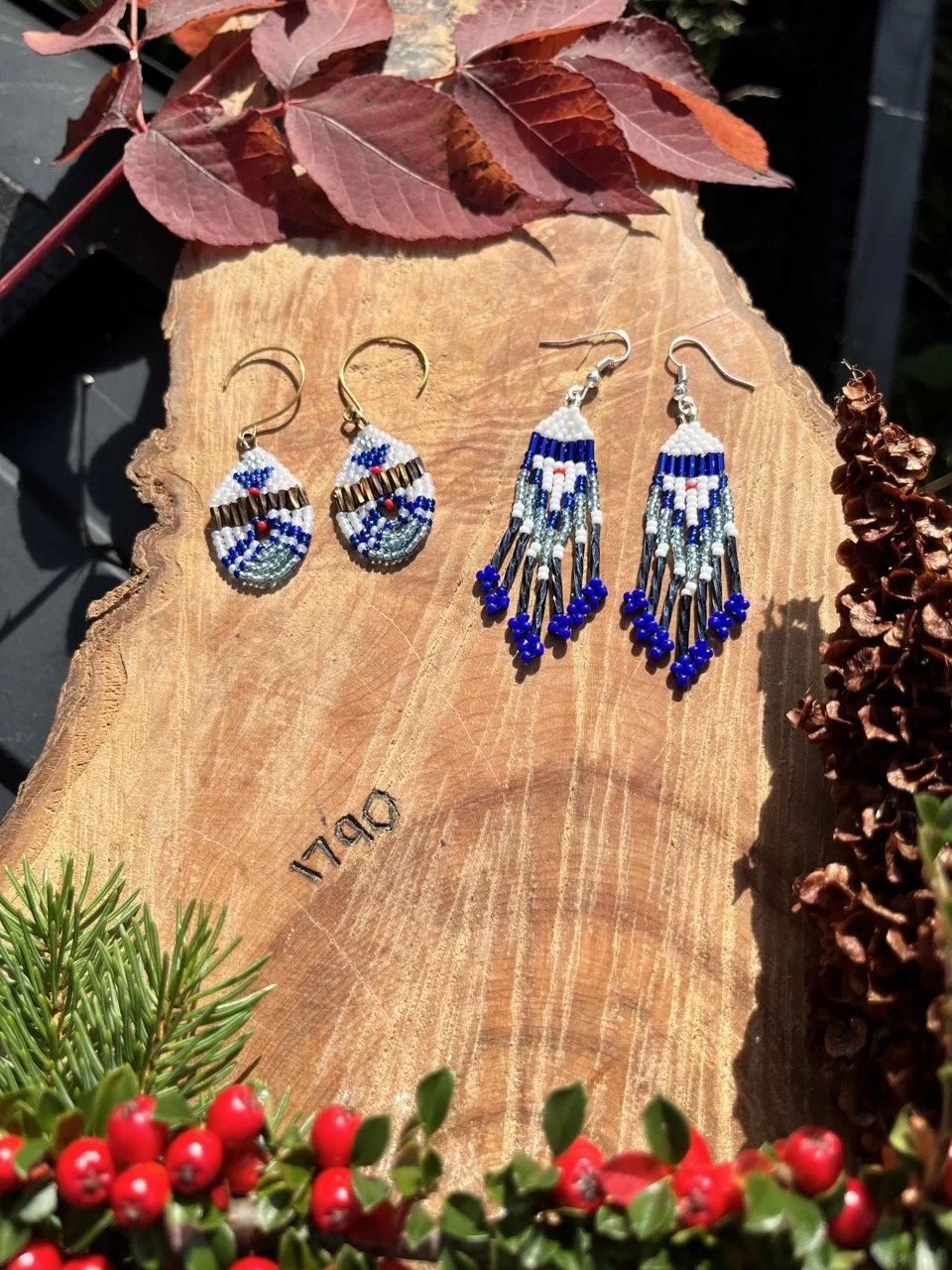 Beaded Earrings (Blue Jays Limited Edition)