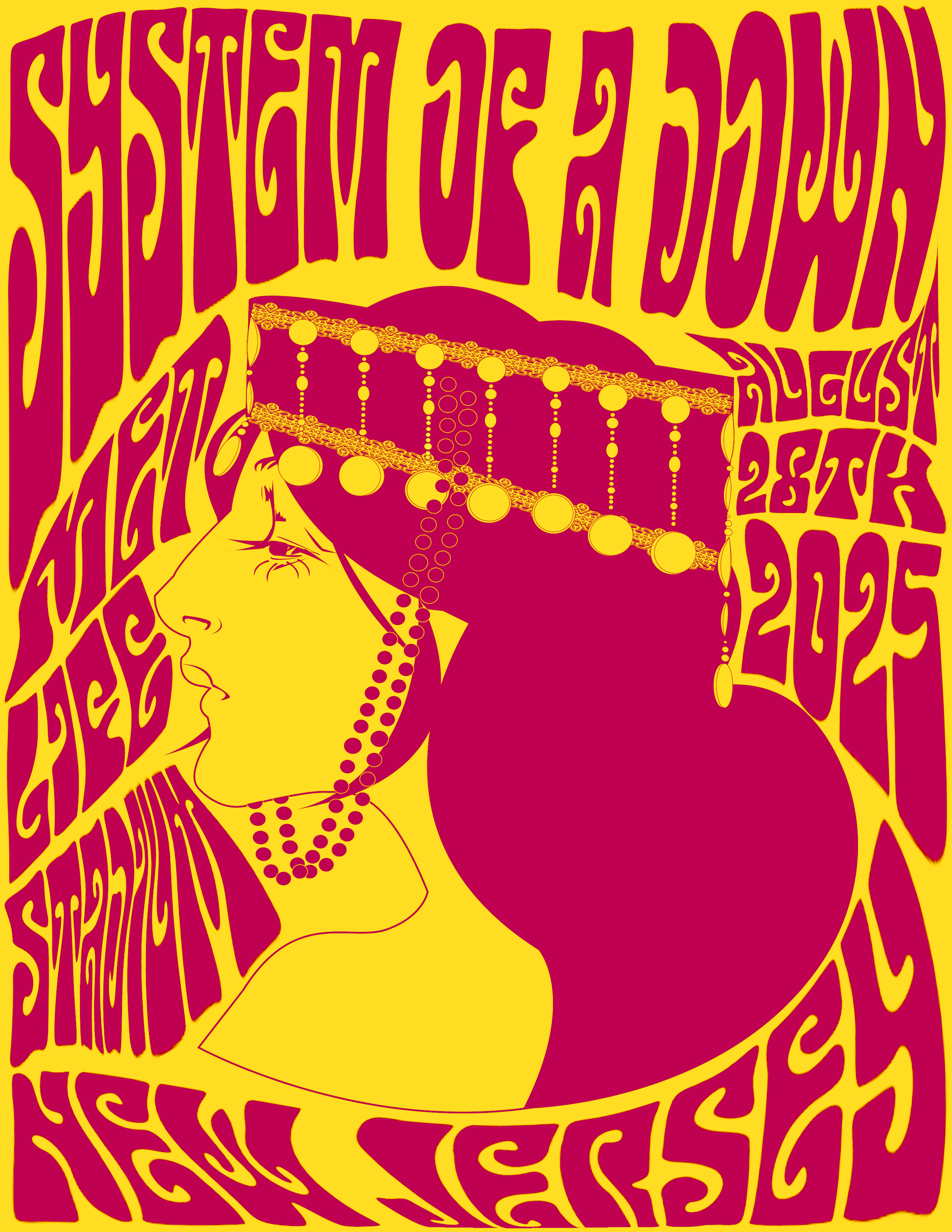 System of a Down Psychedelic Poster