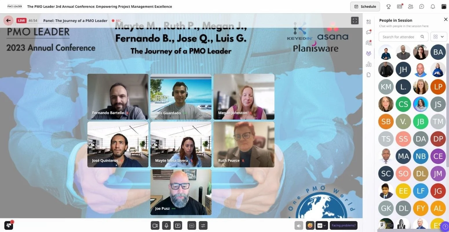 October 2023 - The Journey of a PMO Leader - Panel Participant (Virtual)