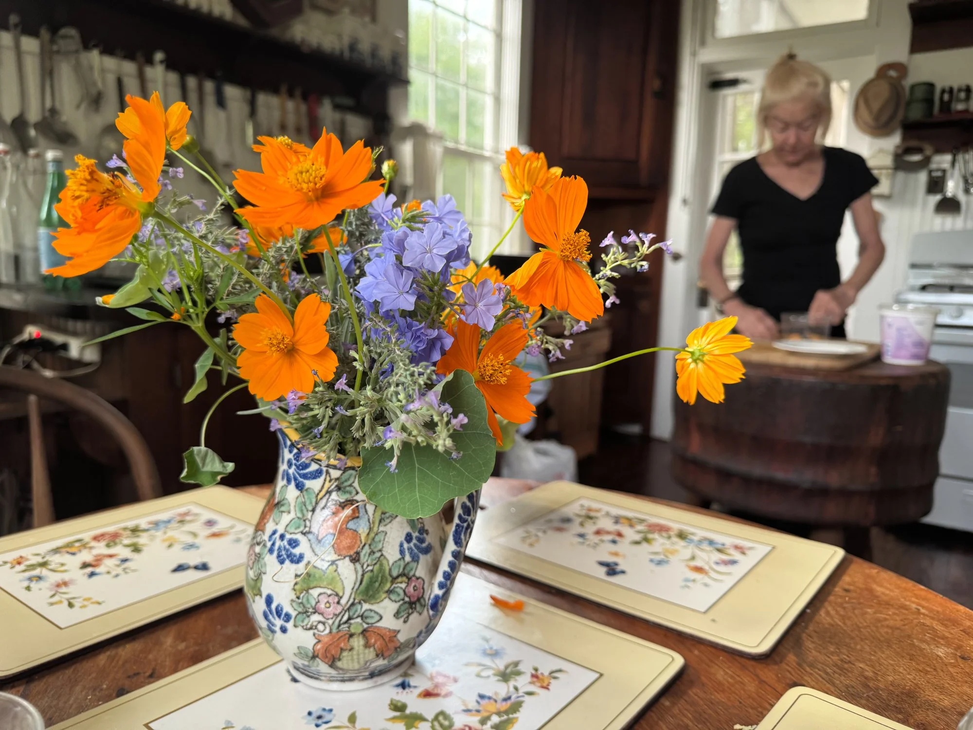 Freshly cut flowers from the garden