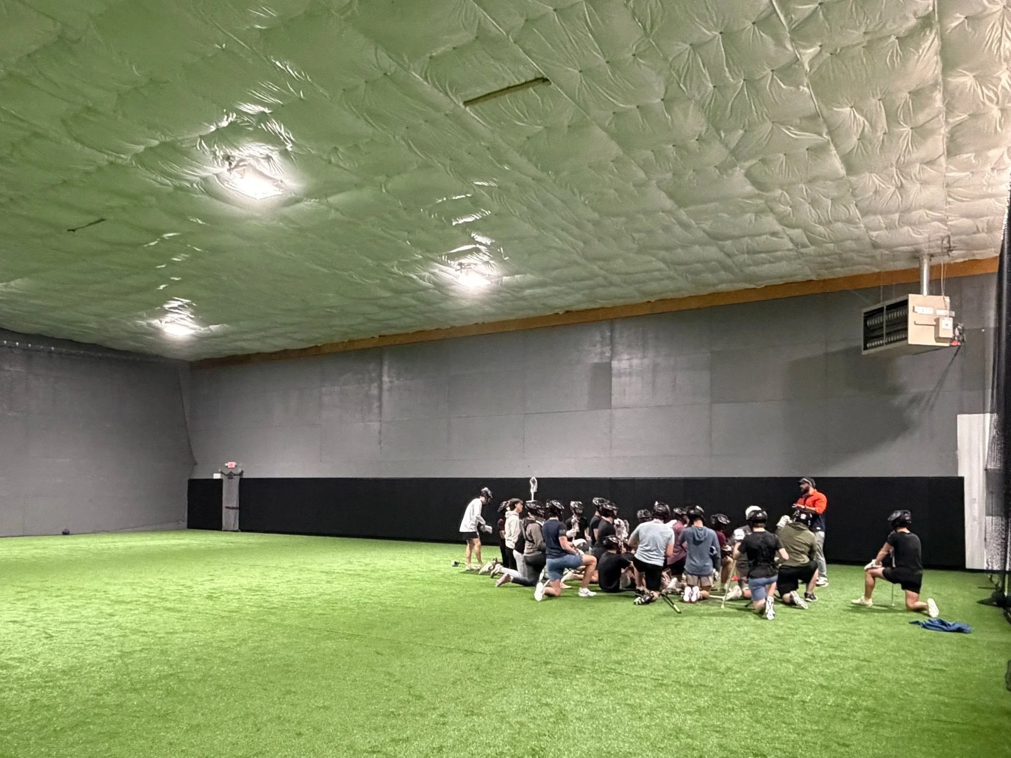 indoor turf rental for small group training, practice, one on ones, sports practice.
