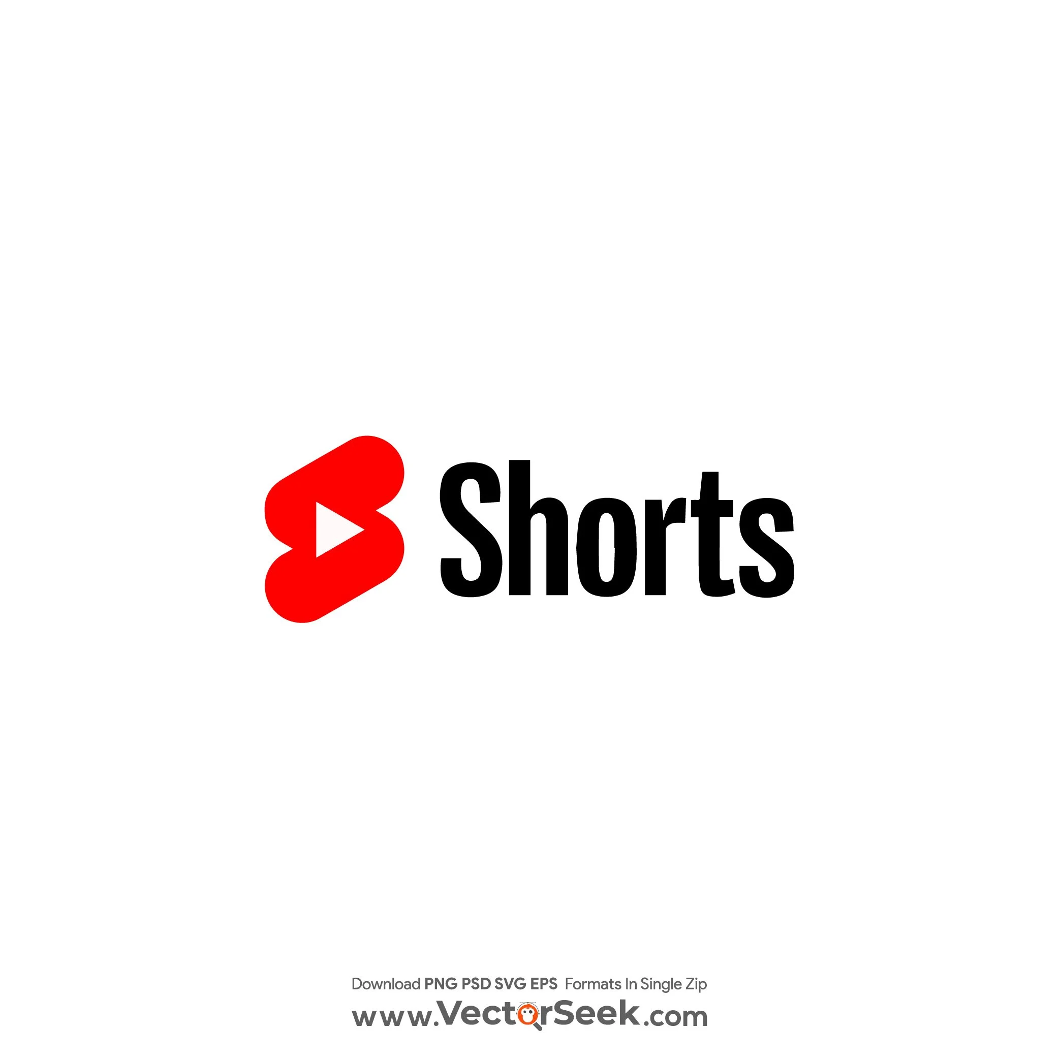 YouTube Shorts logo with a red play button icon and the word 'Shorts' in bold black text.