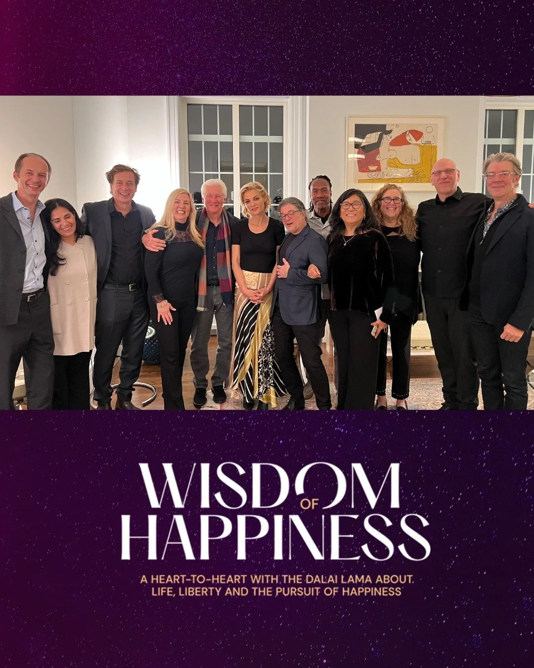 Still smiling from our gathering a month ago at the Swiss Residence in New York. Deep gratitude to Ambassador Niculin J&auml;ger for welcoming the WISDOM OF HAPPINESS filmmakers and our incredible community of supporters. Nights like this remind us w