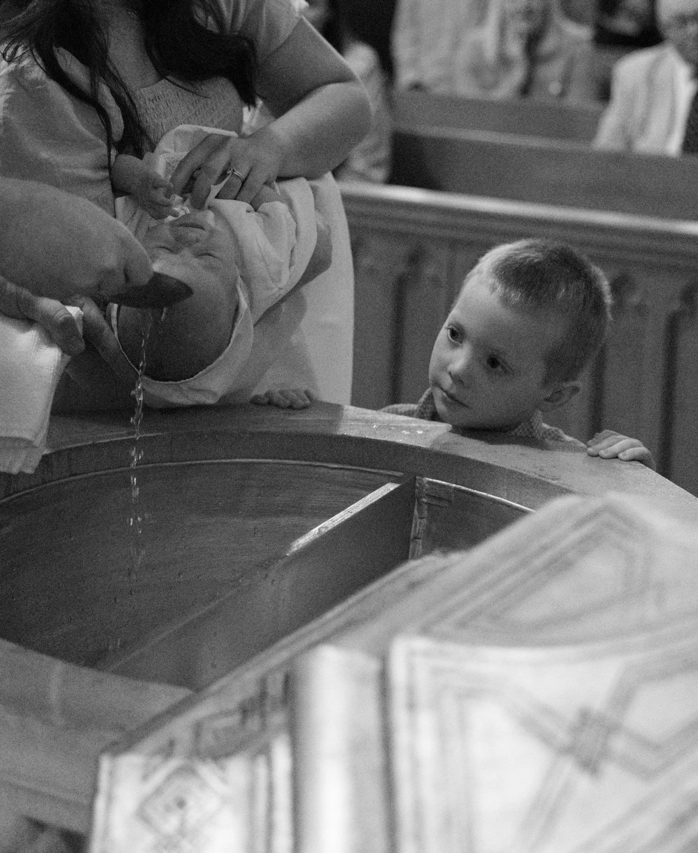 A photo like this is why I don't necessarily pose family photos. I could have neverrr gotten this genuine sweet &amp; curious moment if I had asked him to go stand in this exact spot. He would have been trying to "do it right" versus just b