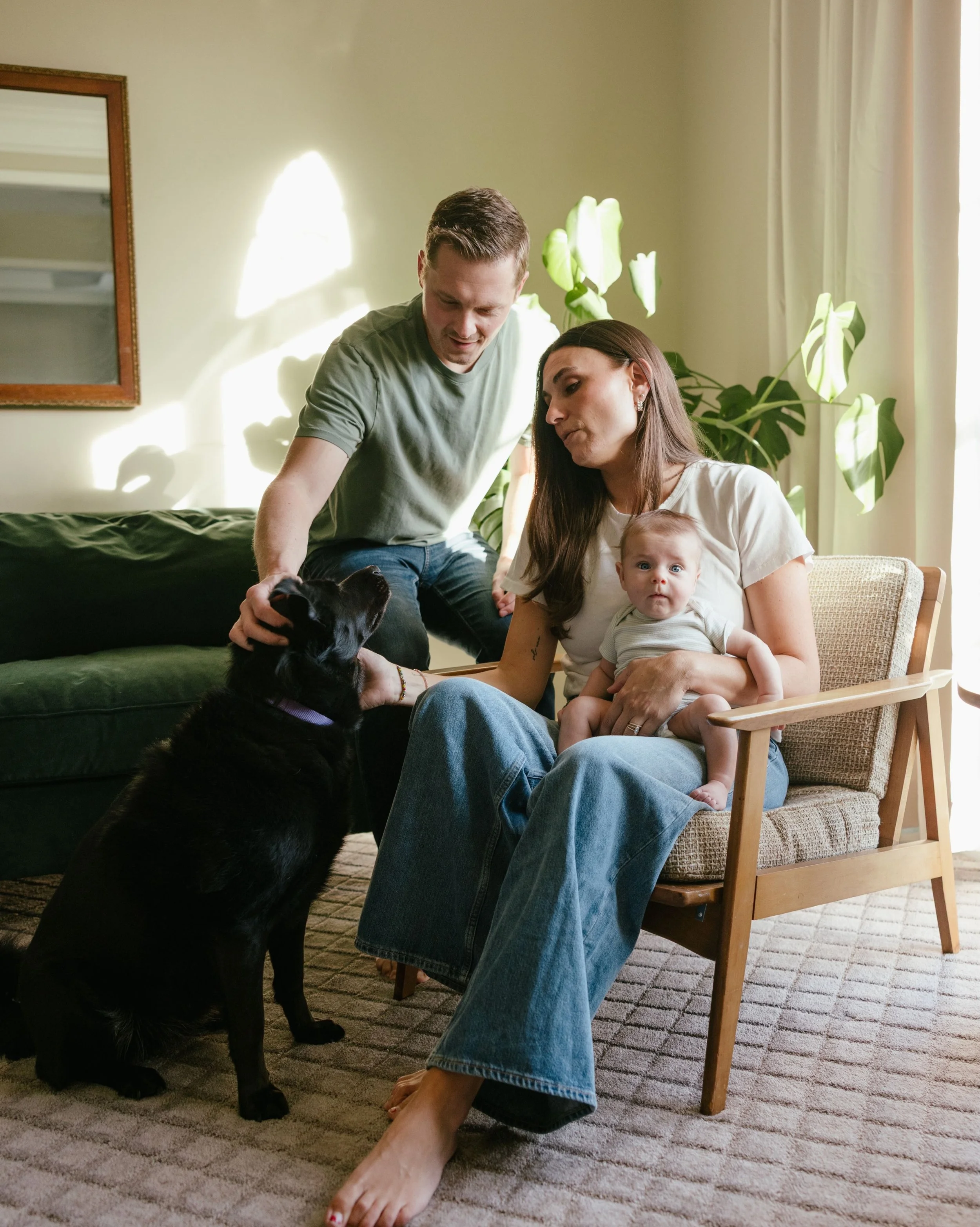 And all of a sudden, not much else matters. A 3 month squish is such a perfect time for pictures if you&rsquo;re not quite ready for a full family shoot with a newborn