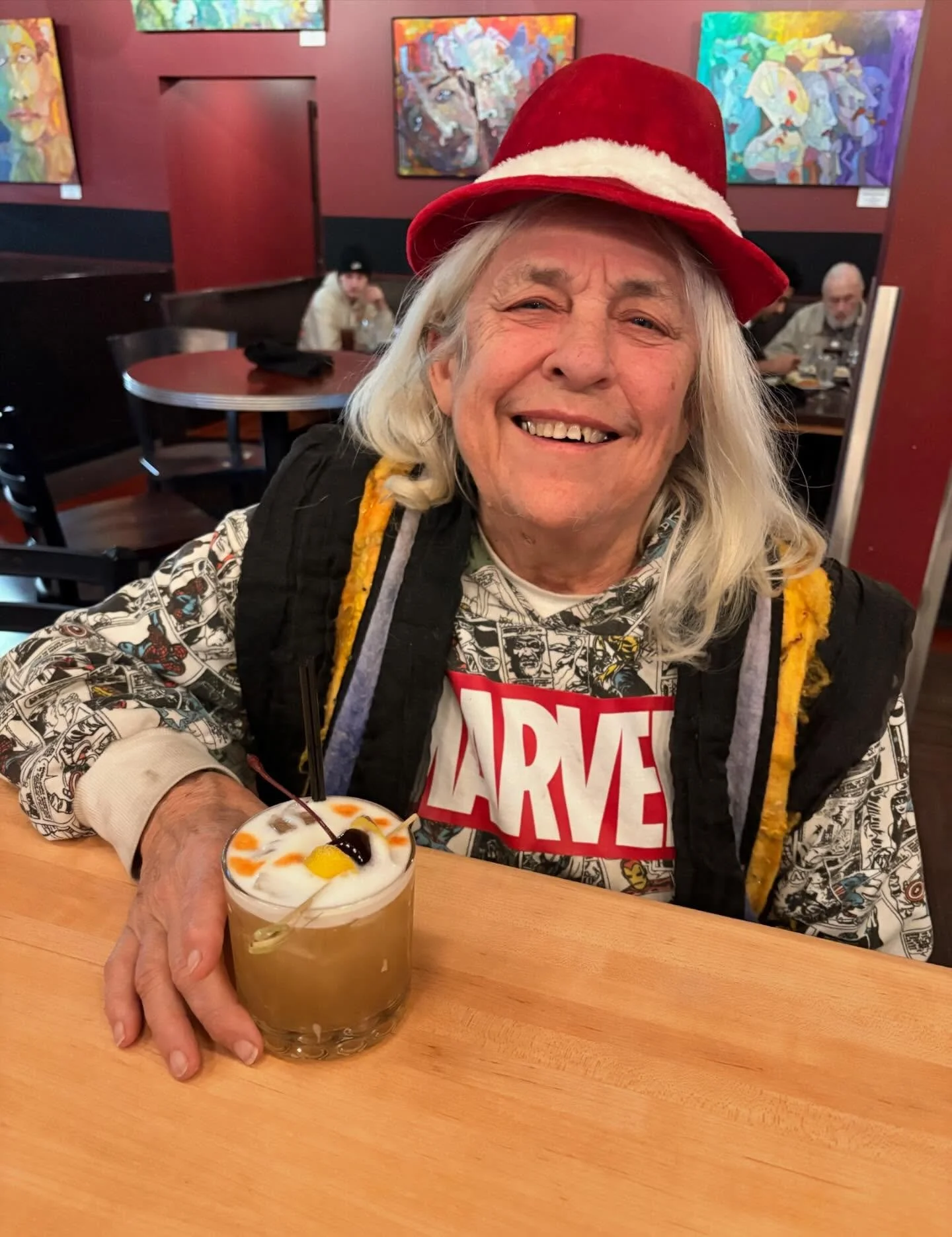 happy tellers tuesday! it might be gloomy outside, but inside, we&rsquo;re all smiles! probably because of the two great specials we have tonight! coming from behind the bar, we present the sour pig, a classic whiskey sour made with whistle pig bourb