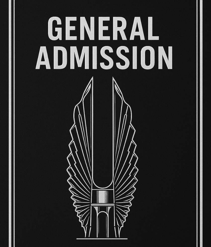 General Admission Ticket Evening Time