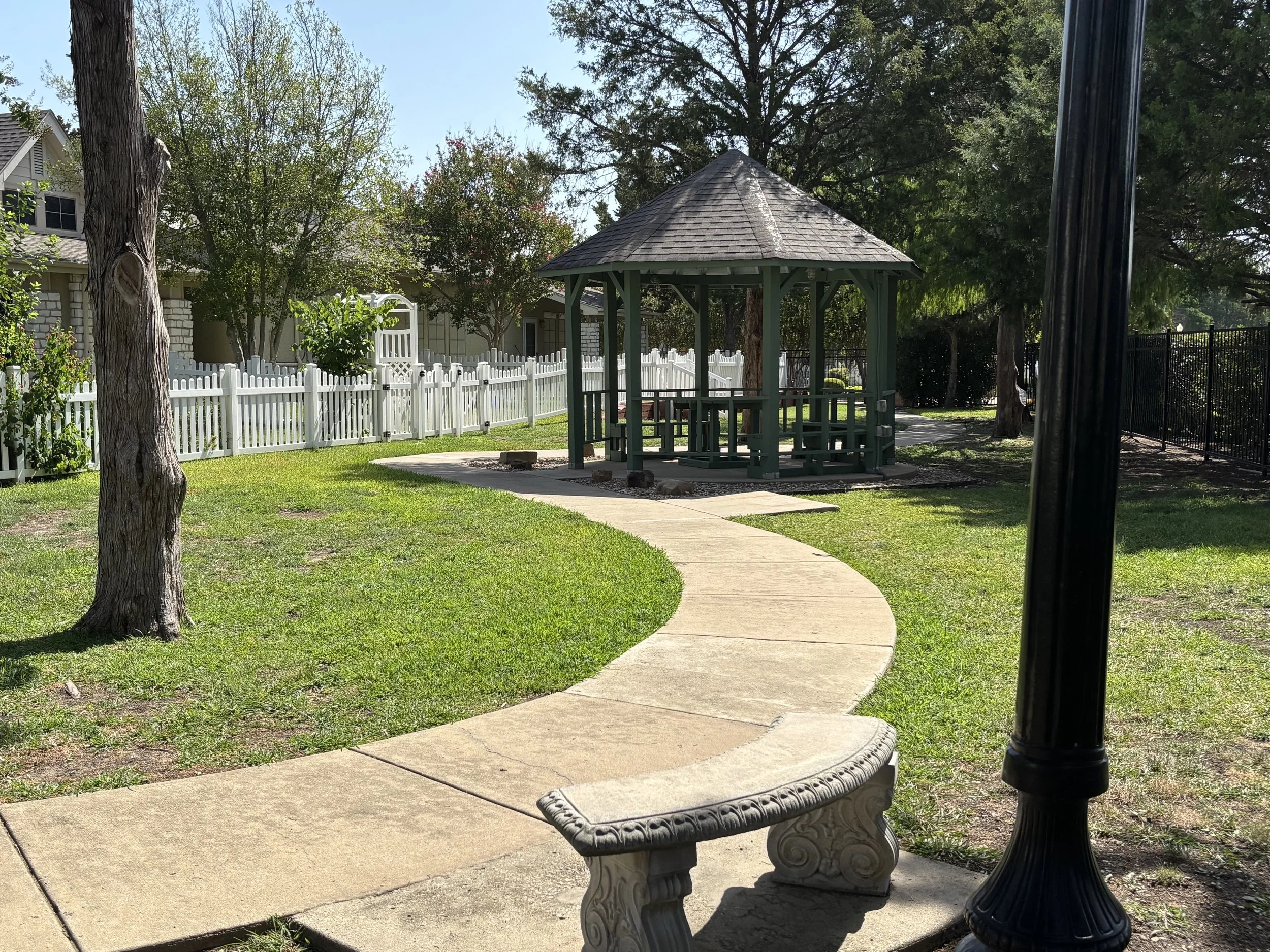 Newly painted gazebo.jpeg