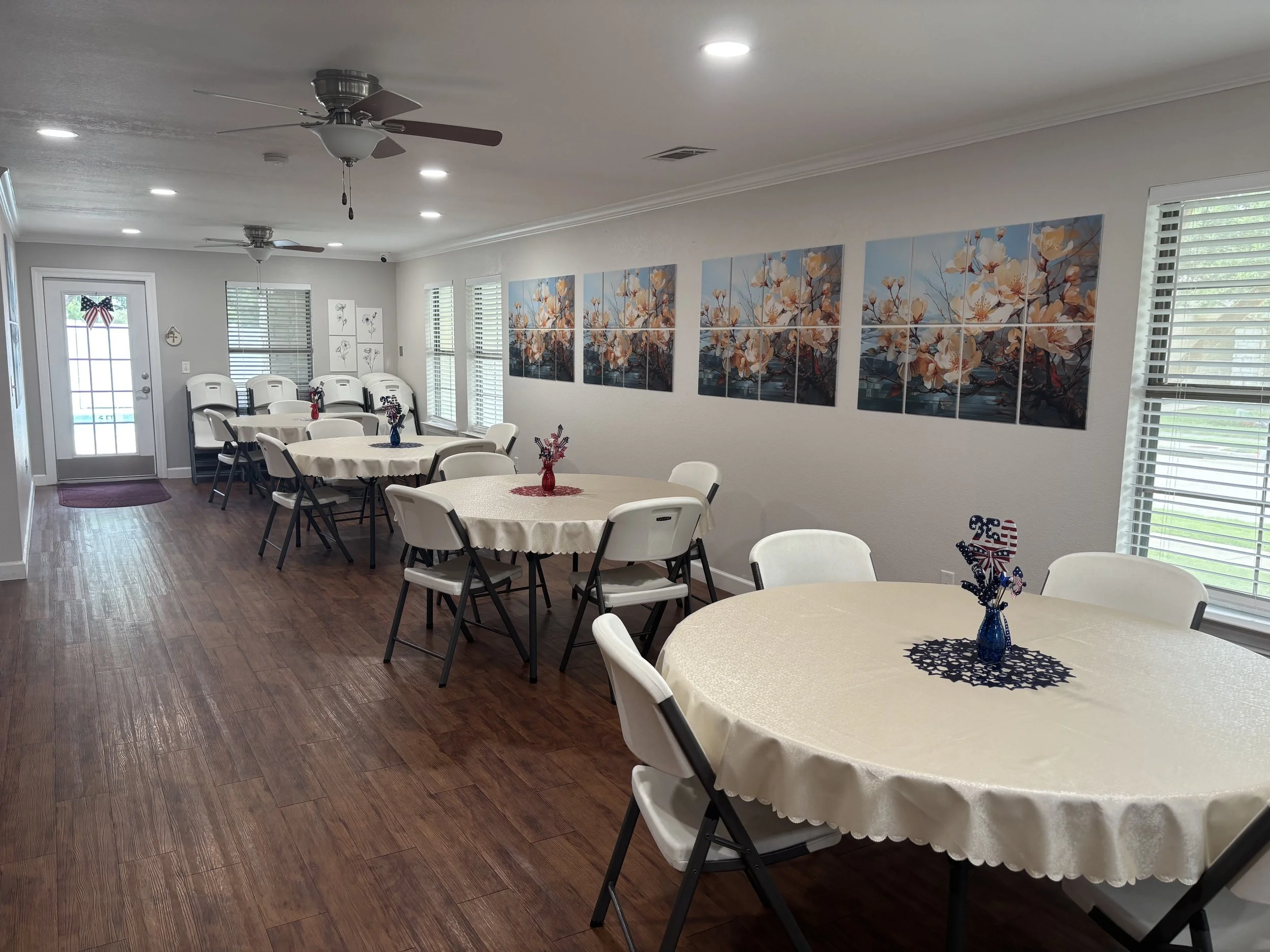 Clubhouse tables 