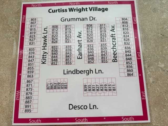 Simple map view of Curtiss-Wright Village
