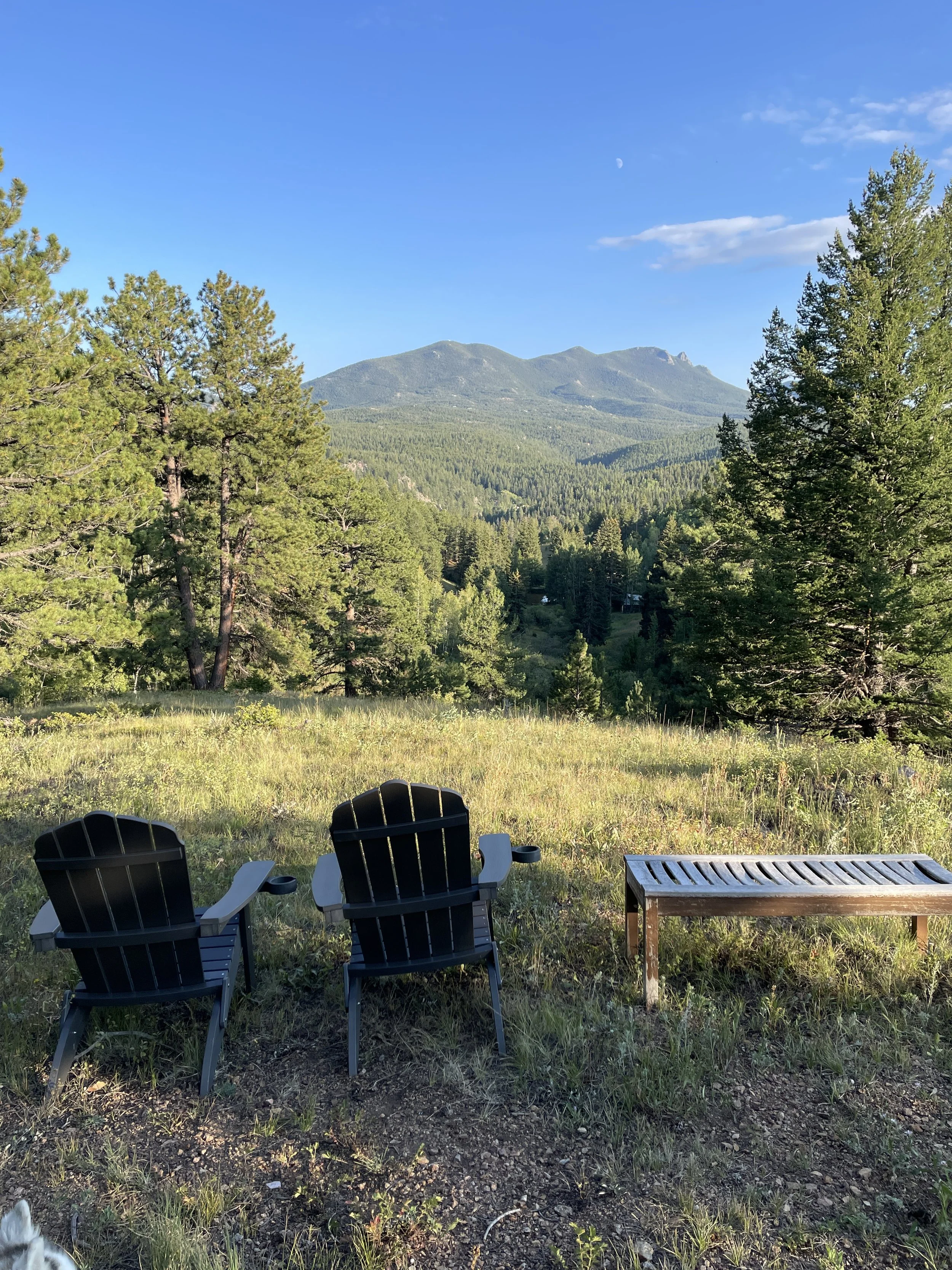 Outdoor views at Zen Mountain, near Boulder and Denver, Estes Park, Eldora