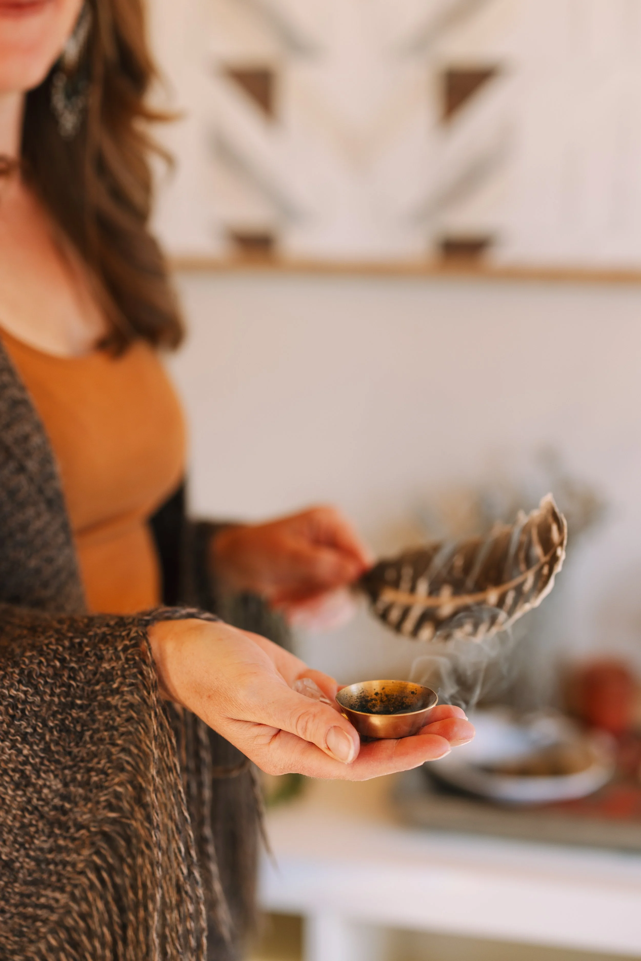 preparing the space for a breathwork group