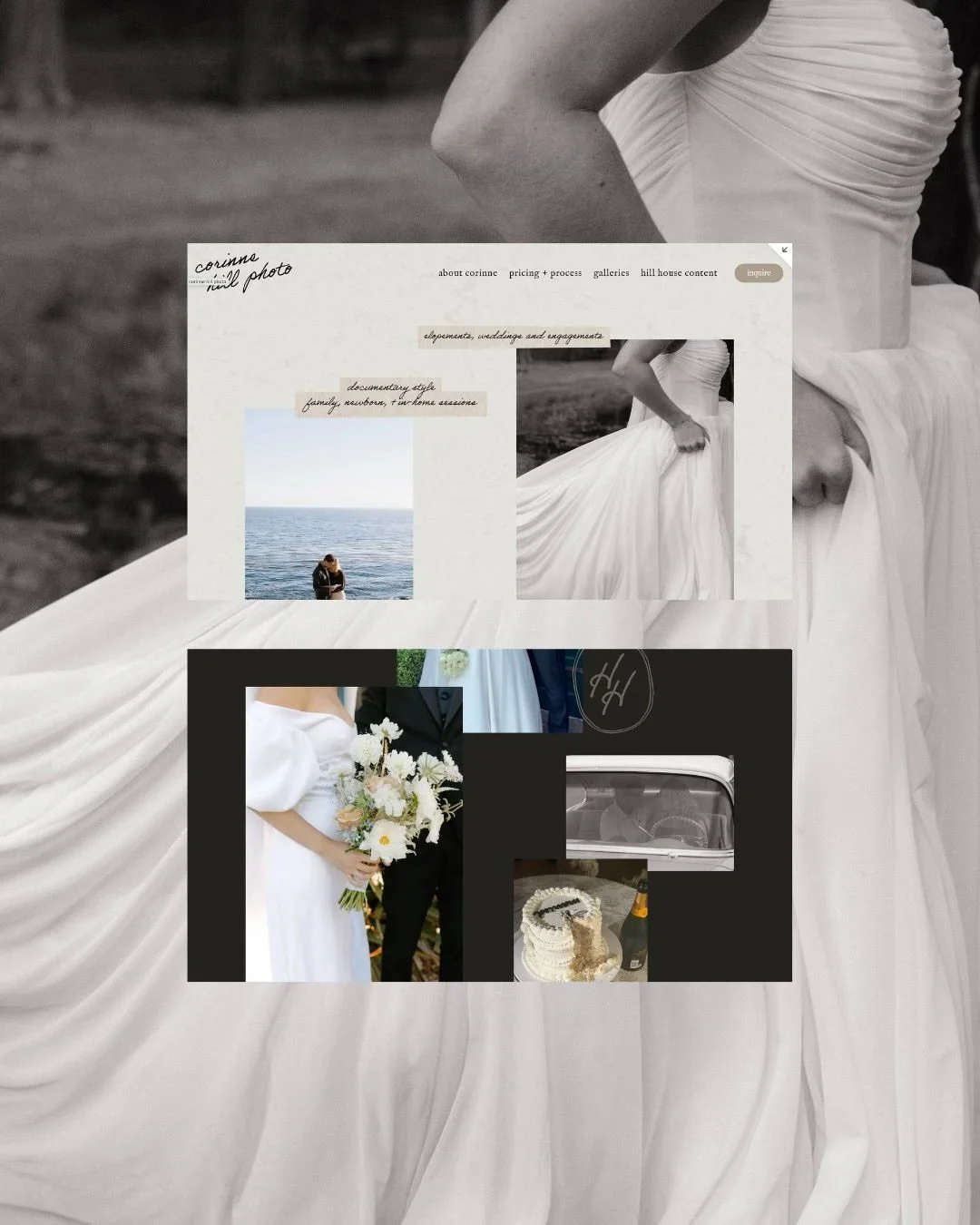 After working with @nicoletodesign over the last few months, I&rsquo;m so excited to finally launch my refreshed brand and website.

Corinne Hill Photo specializes in weddings, elopements, and engagements through a documentary, authentic, film-inspir