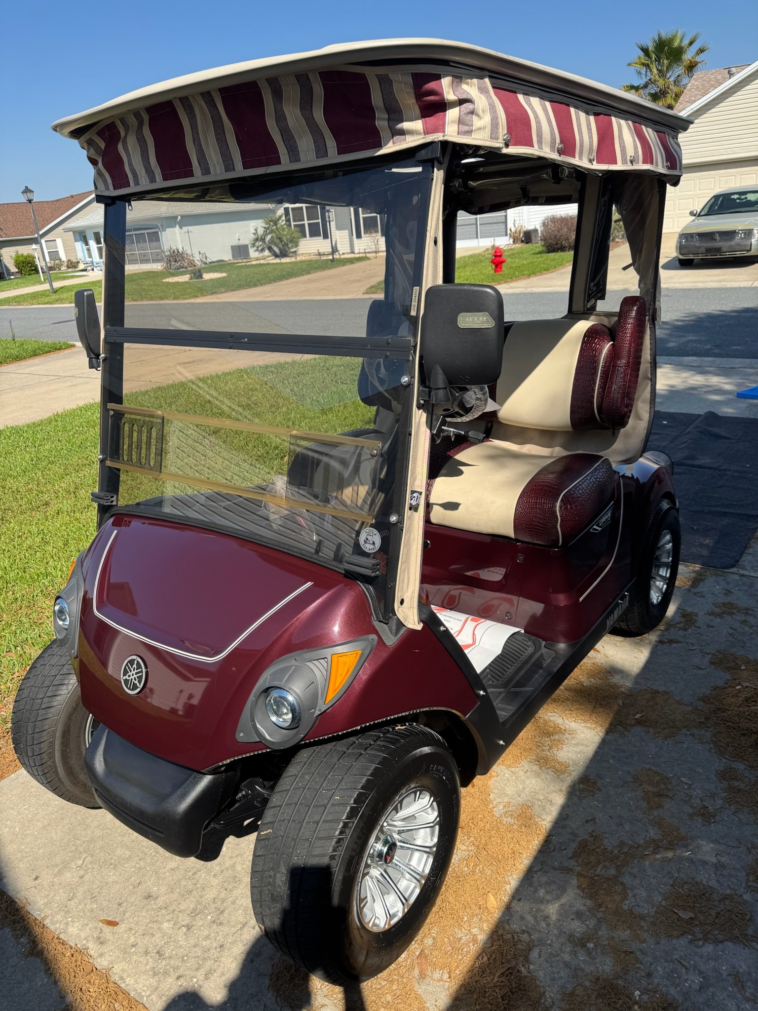 yamaha clean golf cart
