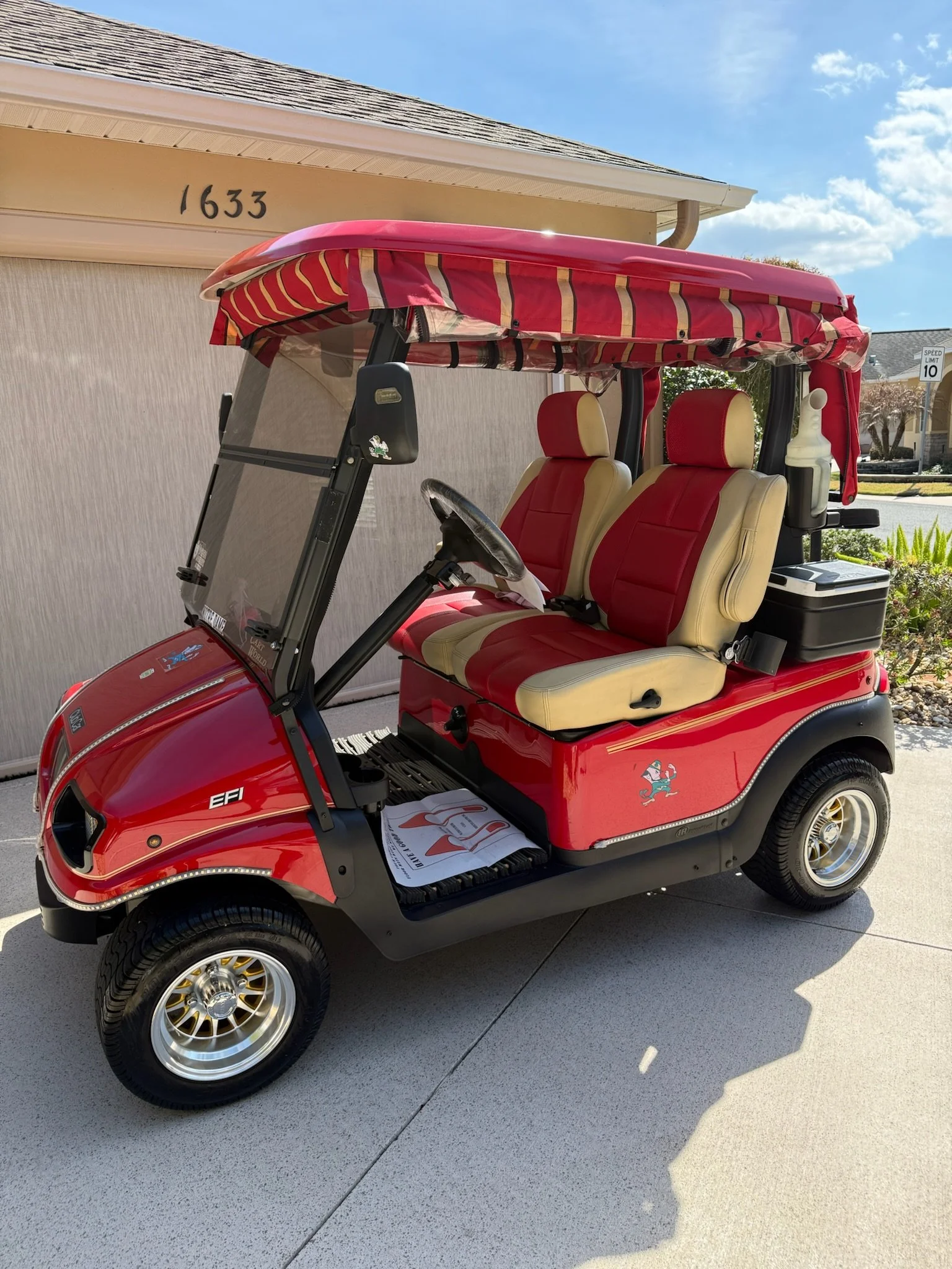 2 seater club car in the villages