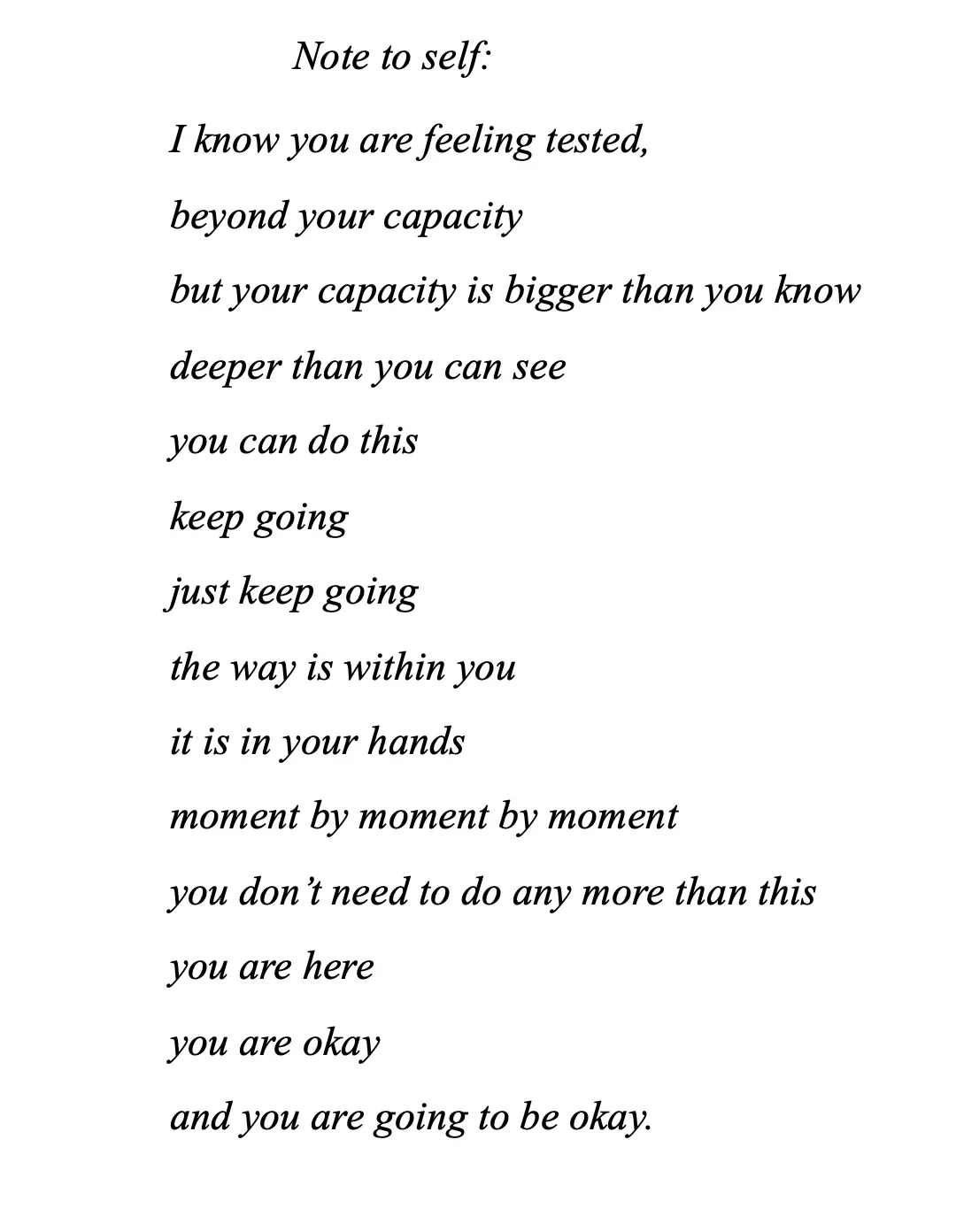 eating disorder recovery note