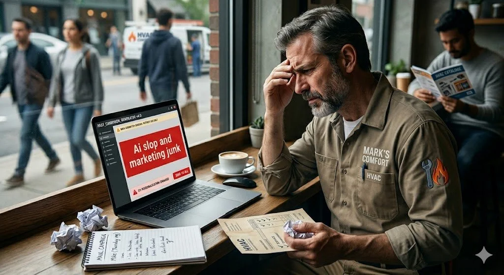  AI Marketing can be spam. automated &amp; cheap for marketer’s.  Same junk for small business and low results.