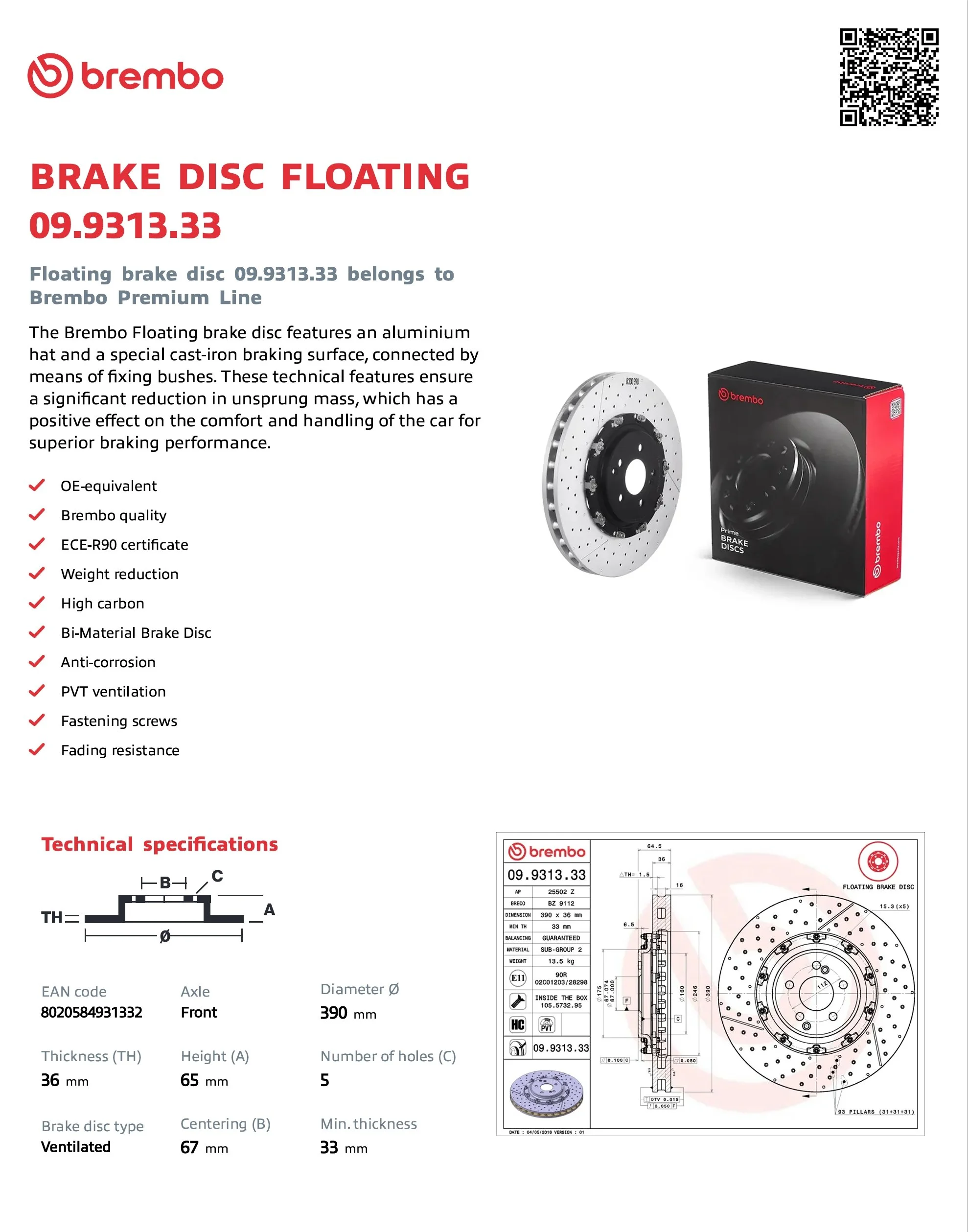BREMBO  DISK BRAKE KIT