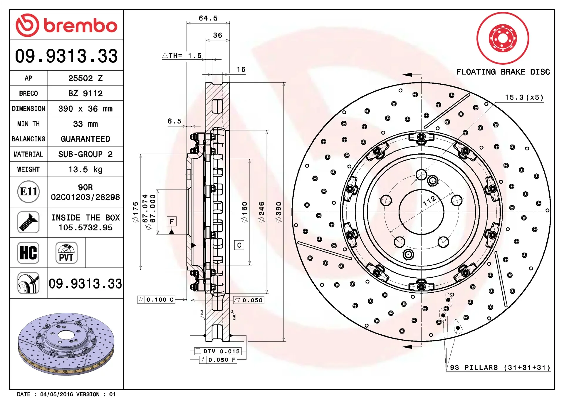 AMG GT C 2018 BREMBO DISK SPEC.webp