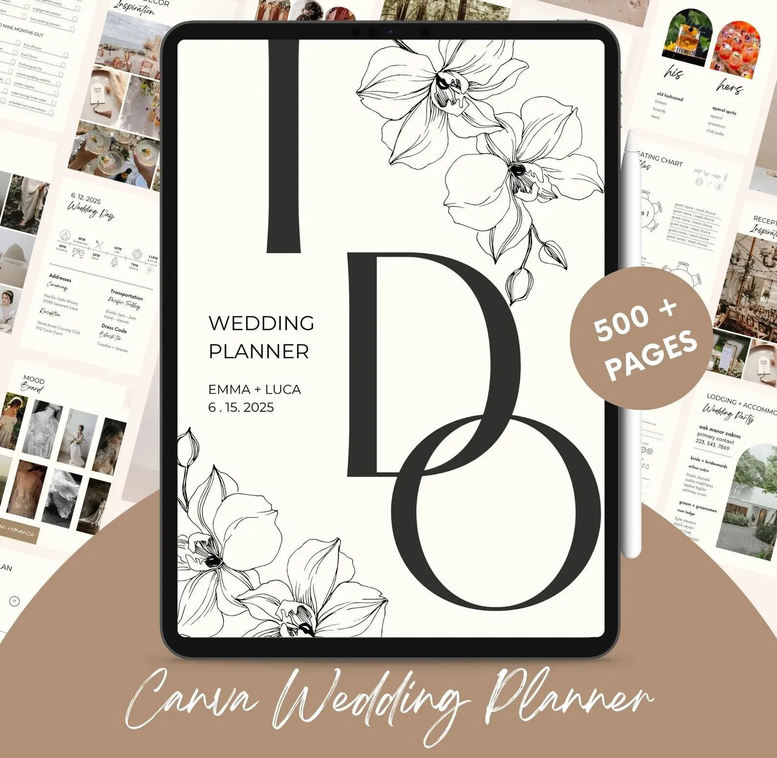 Canva Wedding Planner Template