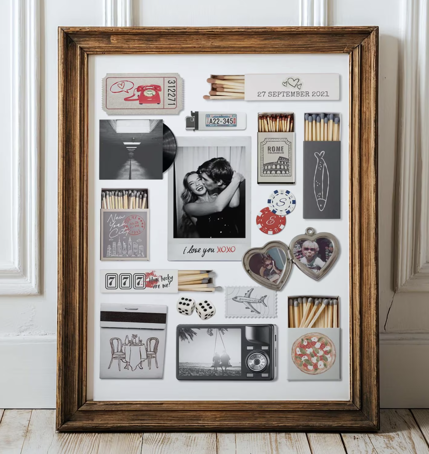 Matchbook Print DIY Canva Template Matchbox Printable Gift For Boyfriend Birthday Gift Anniversary Wall Art Present Best Friend Giftful