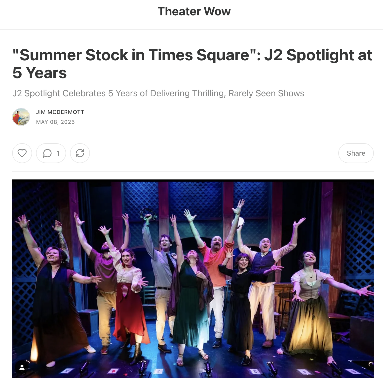 Theater Wow: Summer Stock in Times Square