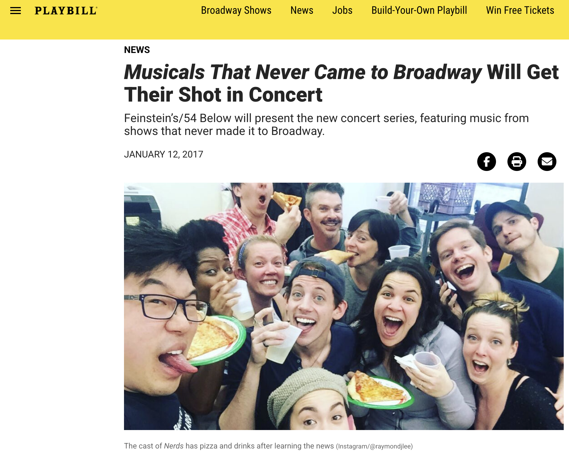 Playbill: Musicals That Never Came to Broadway