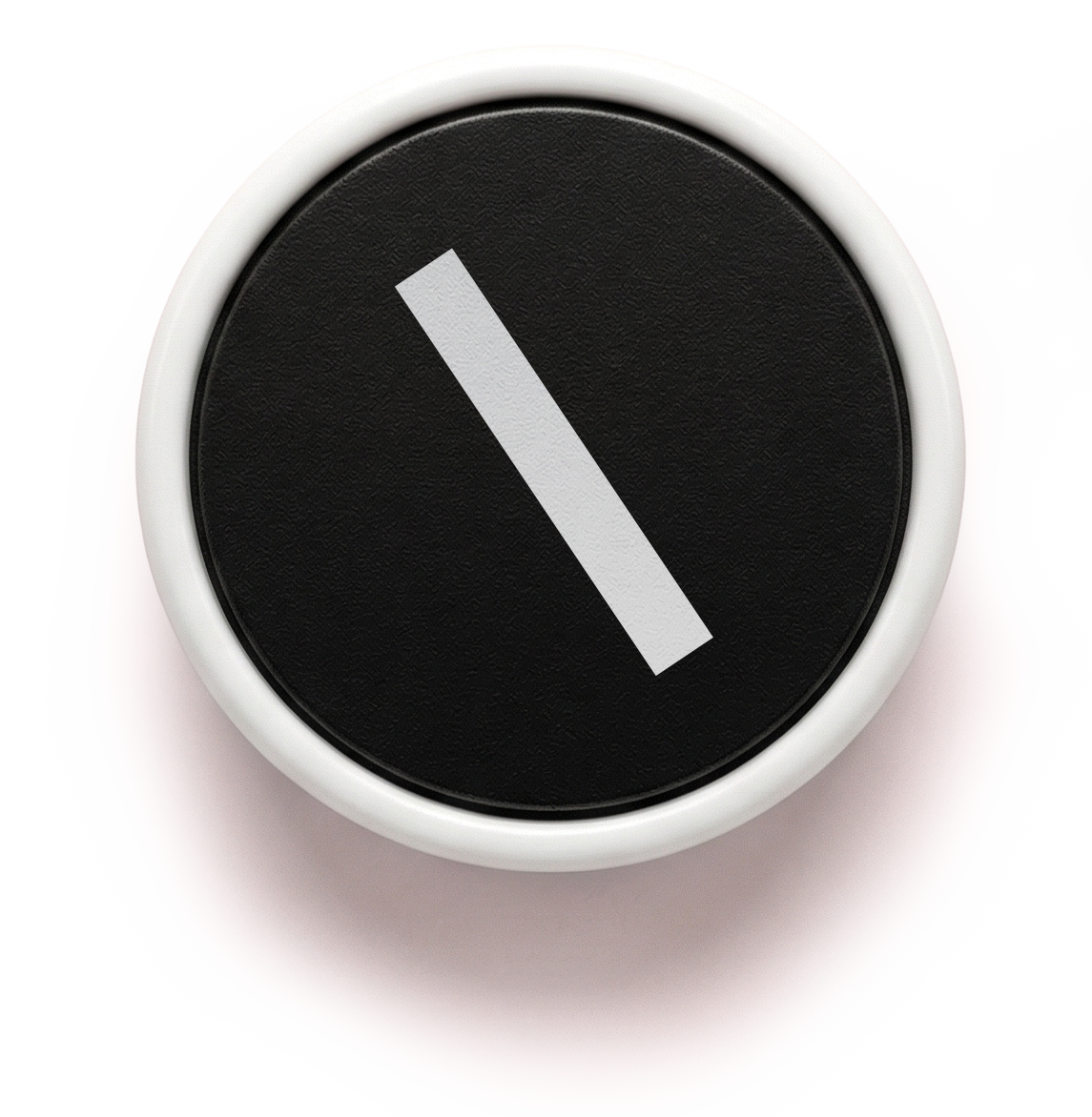 Logo typewriter key with letter I.