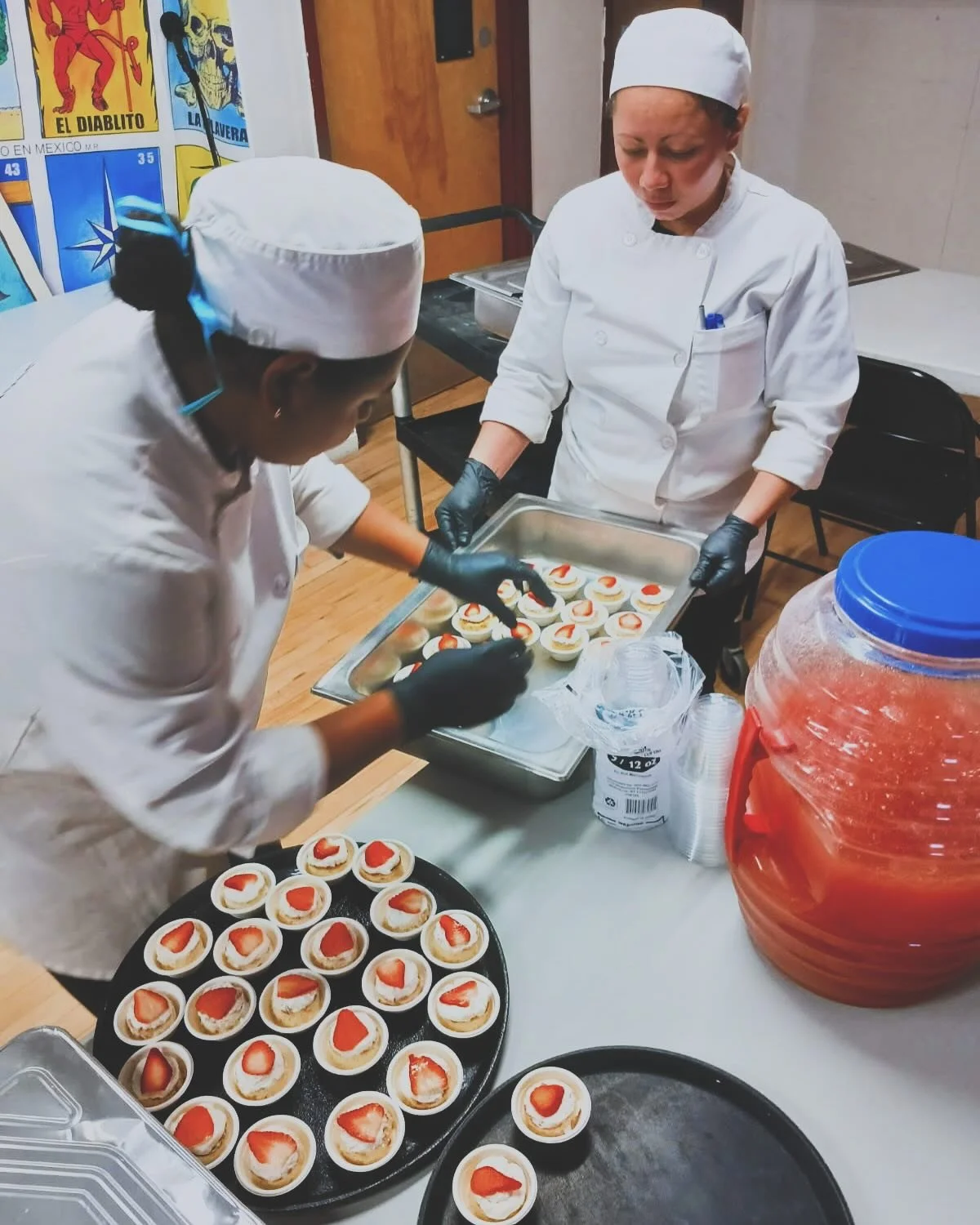 From student to pro! Besty &amp; Rosa nailed their first solo catering, with Manuel (Graduate) cheering them on. Proud moment for the team! #ChefLife #CateringSuccess #FromStudentToPro #MLVS