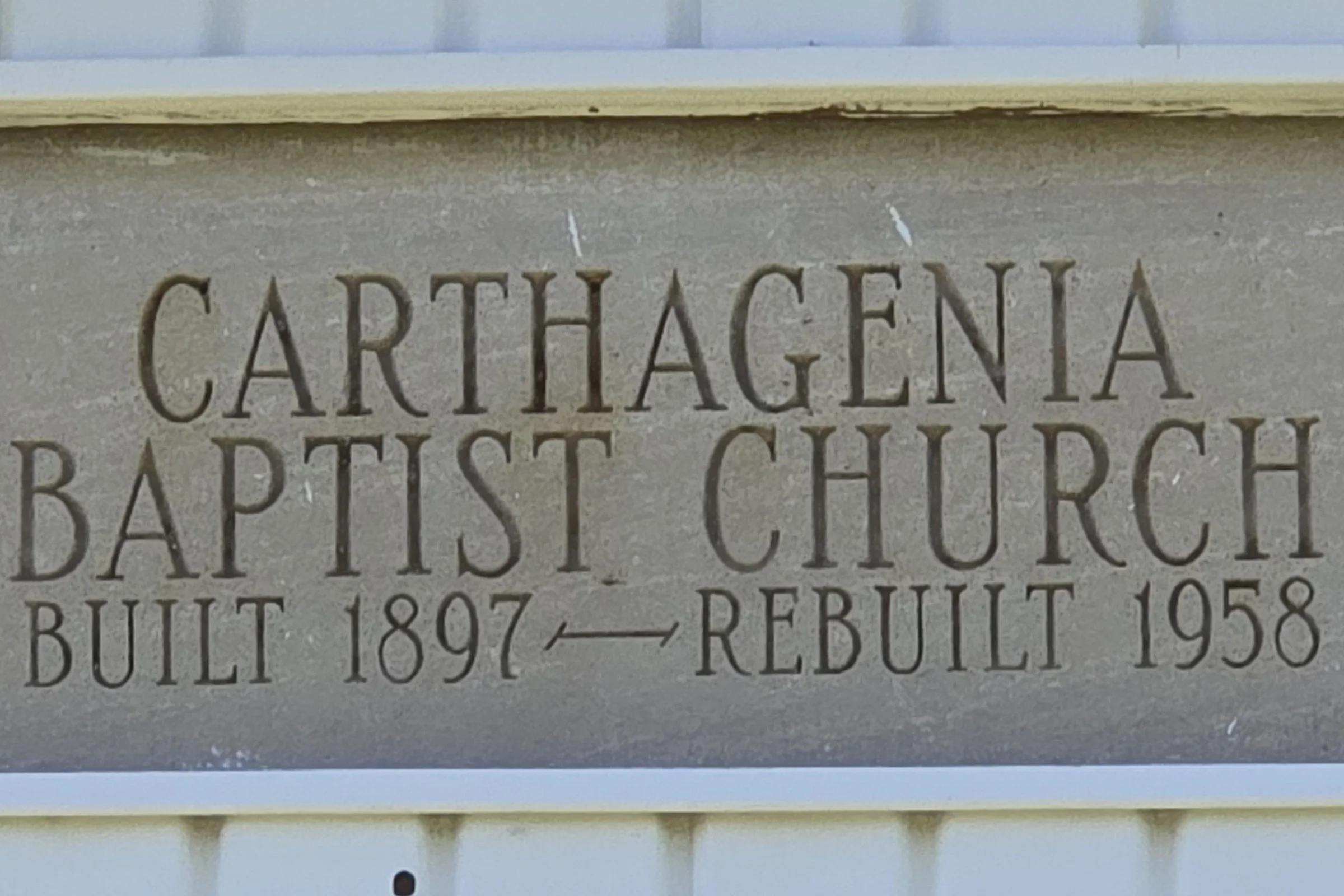 Built 1897, Rebuilt 1958: What a Date Stone Proves