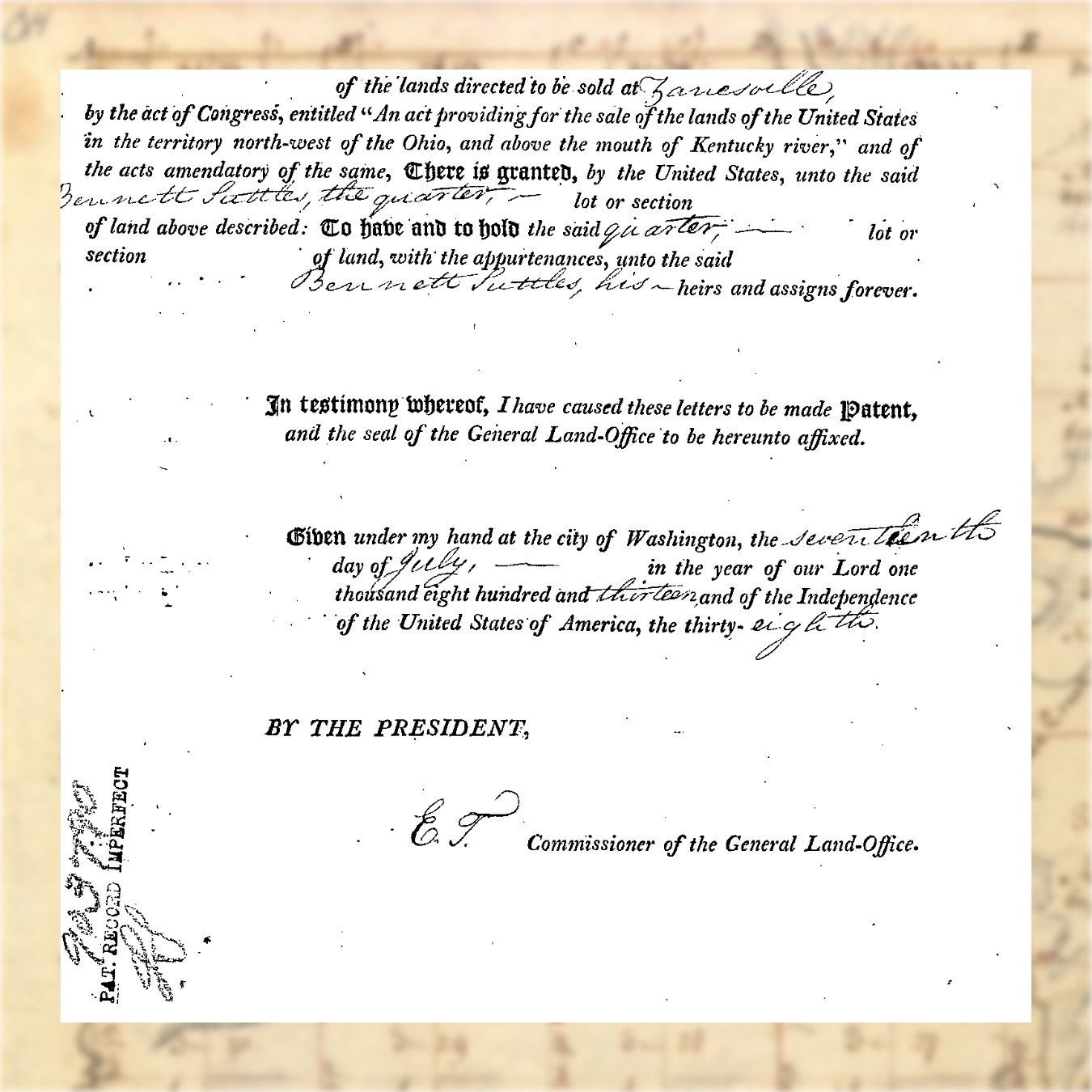 Historical hand-drawn map of Township N XV, Range N XIV, showing divisions, coordinates, and water features, with grid lines and handwritten notes.