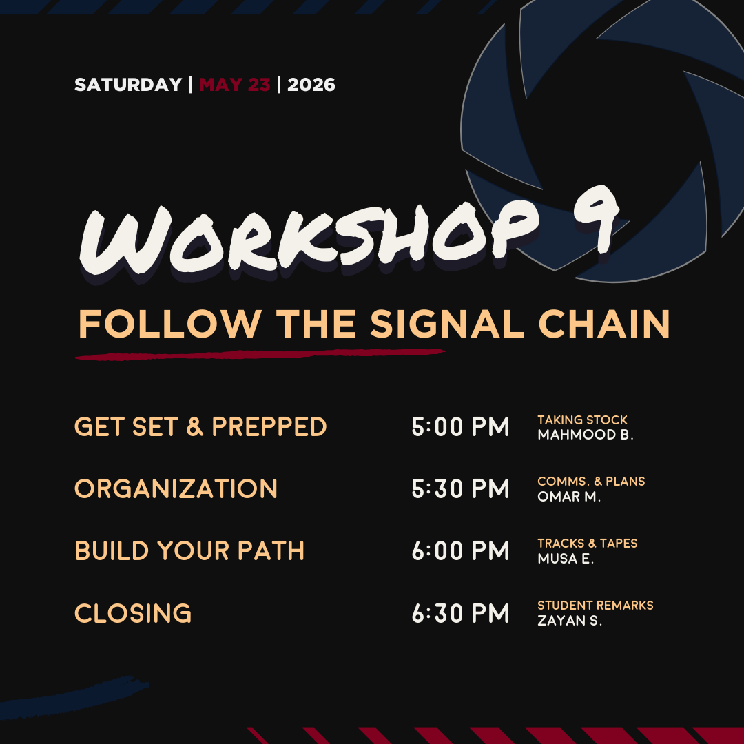 Workshop #9: Follow the Signal Chain