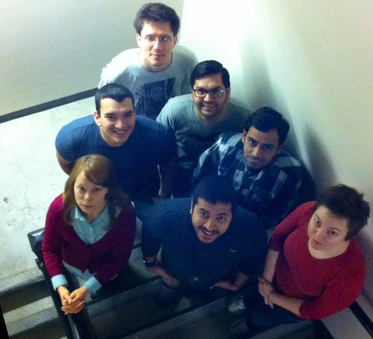 2013 - (L to R) Elizabeth, Jacob, Chris, Sandeep, Eric, Yogesh and Jamie 