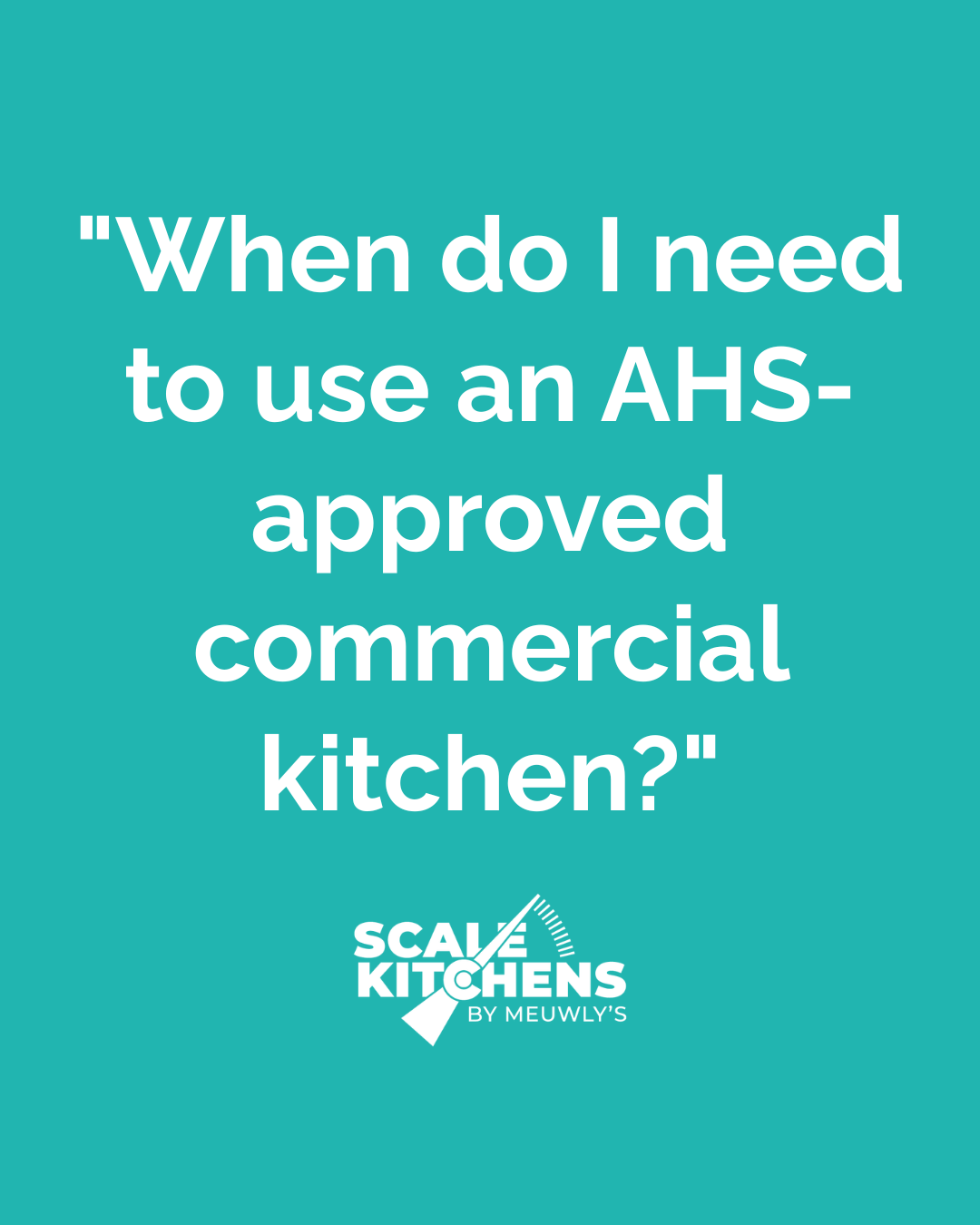 “When do I need to use a commercial kitchen for my food business?