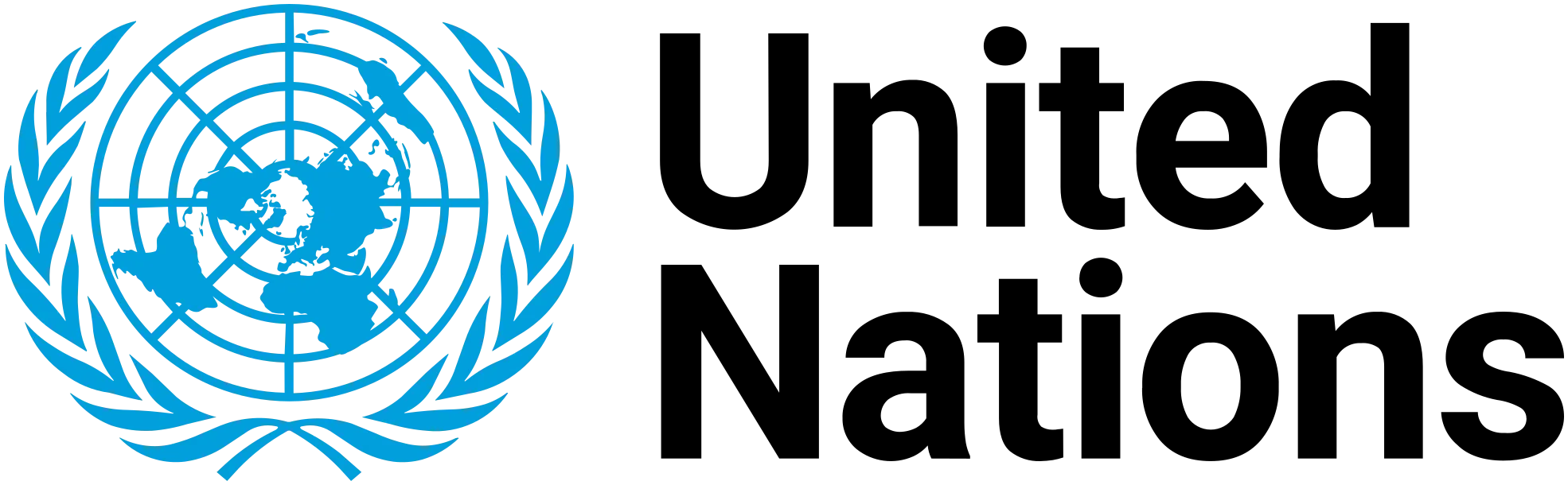 United Nations emblem featuring a world map surrounded by olive branches