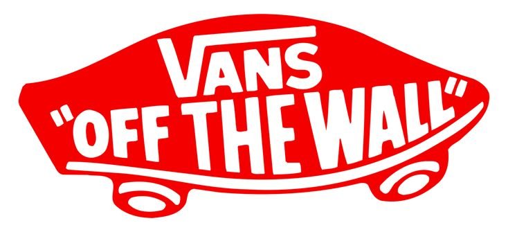 Vans logo with a skateboard graphic and the text 'Off the Wall' in quotes.