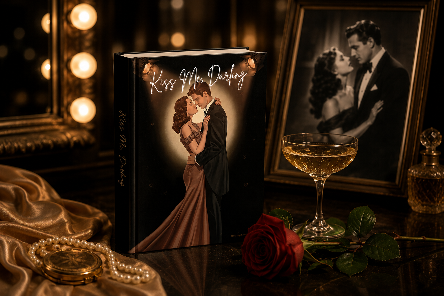 Kiss Me, Darling: A Coloring Book of Silver Screen Swoons and Vintage Valentines