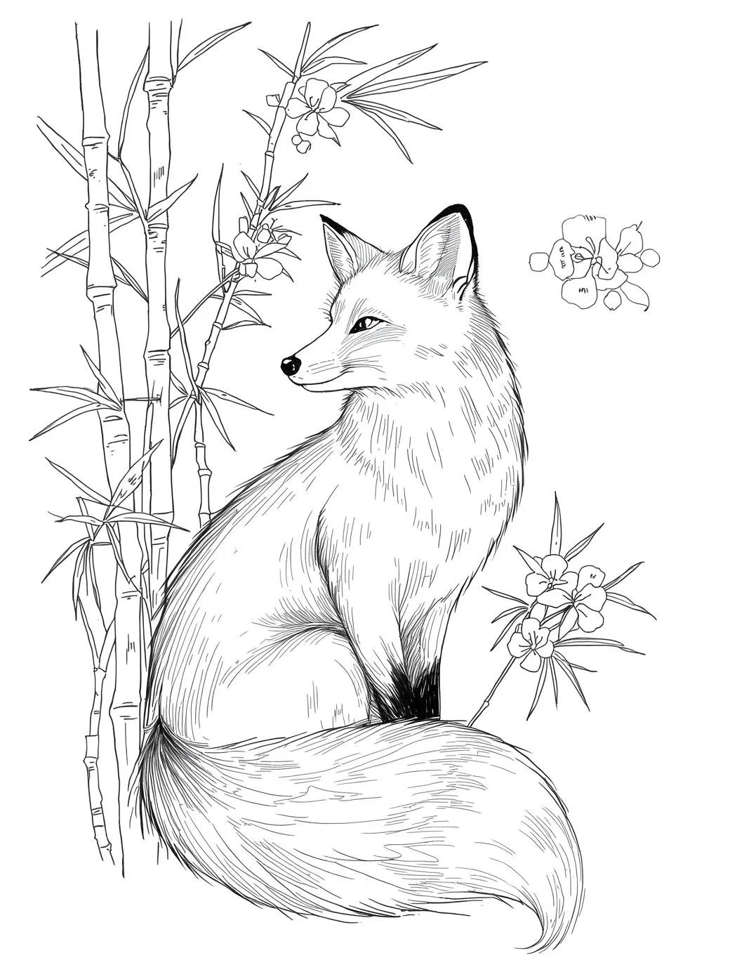 The Fox Among The Flowers