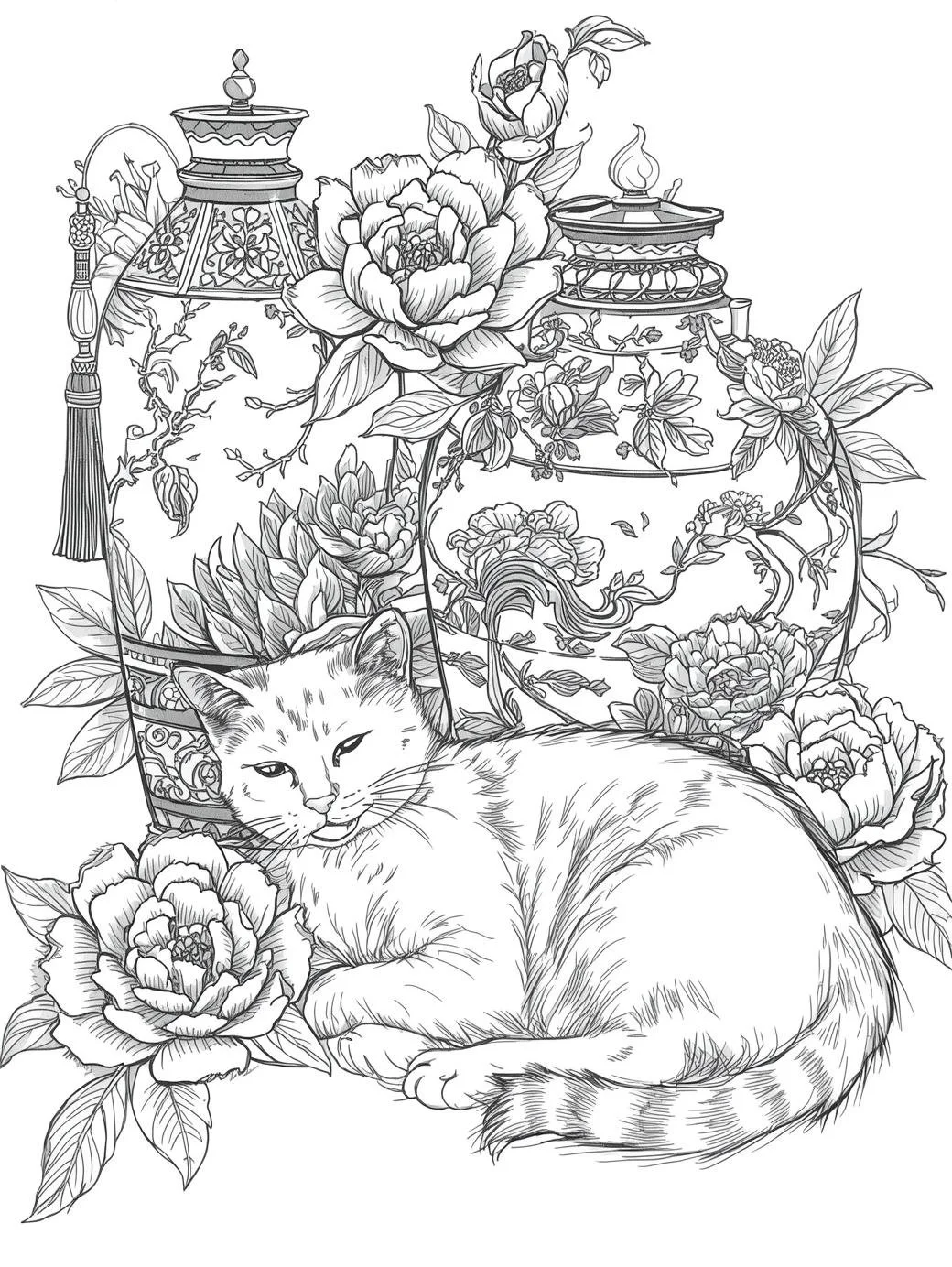 The Cat and the Porcelain Vases