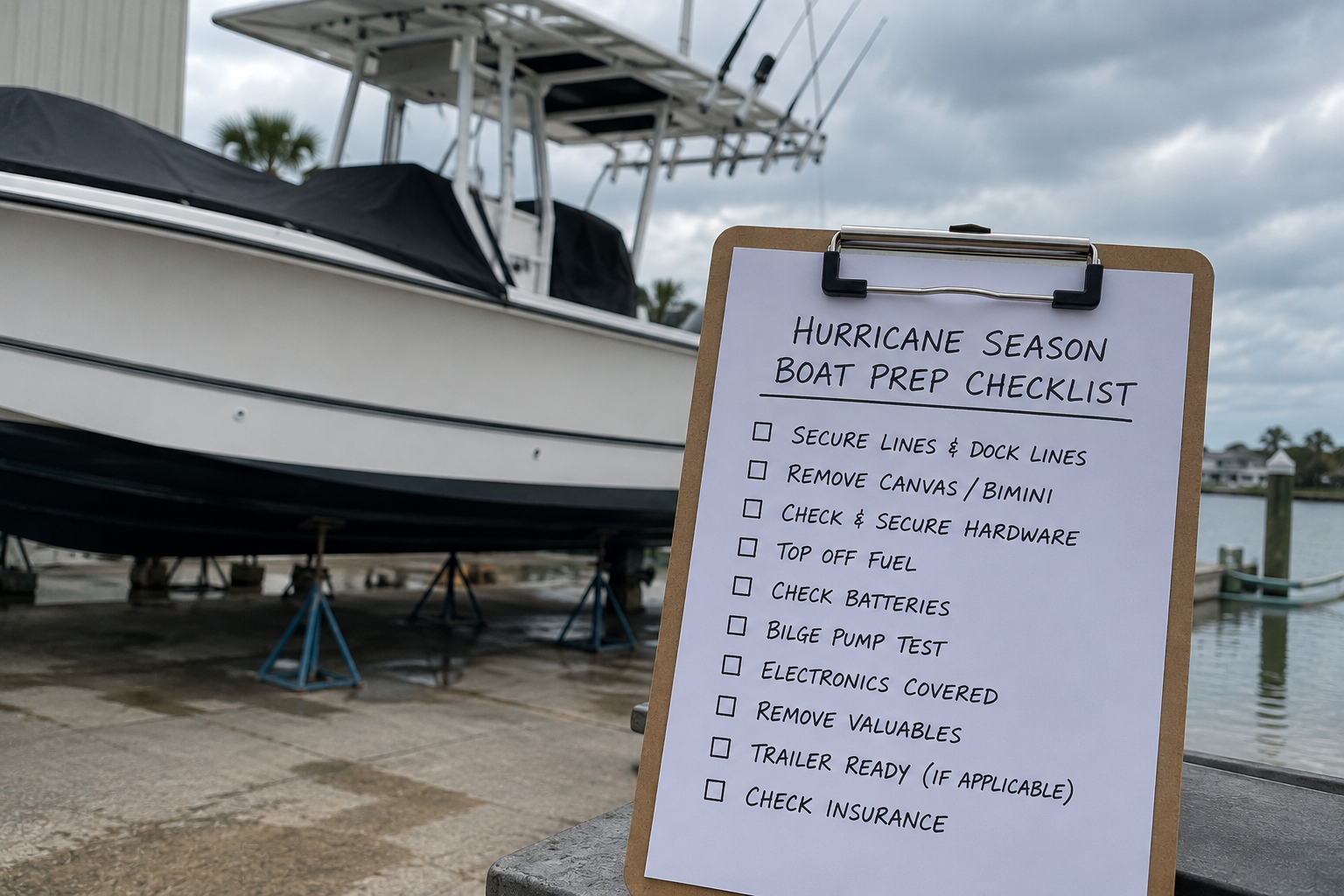 Hurricane Season Boat Prep Checklist for Baldwin County Boaters
