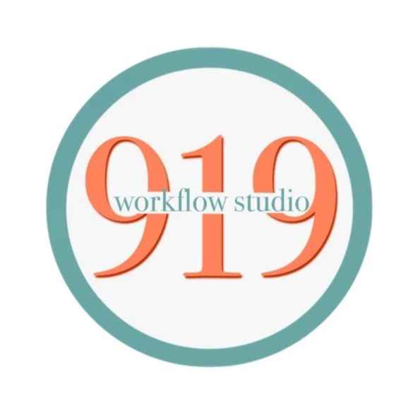 Circle logo with the text 'Workflow Studio' and the number '919' inside it.