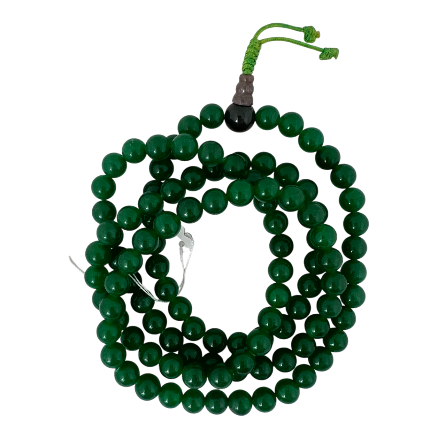 108-Bead Green Jade Mala – The Stone of Harmony