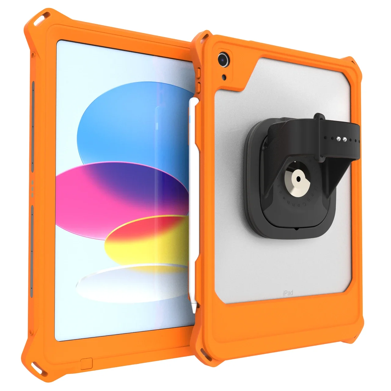 aXtion Slim MP Orange Rugged Waterproof Case for iPad 11-inch (A16) | iPad 10.9-inch 10th Gen