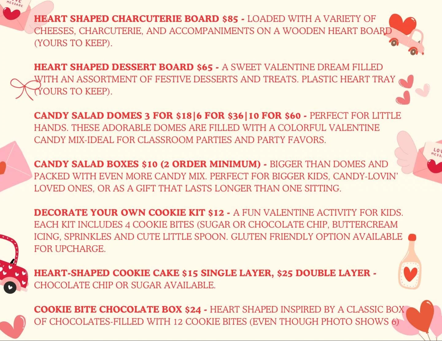 Skip the grocery store bouquet and give them something they&rsquo;ll actually devour. 

Cheese, chocolate, and candy? That&rsquo;s a love language.
Perfect for class parties, coworker gifts, loved ones, and your Galentines crew 💕

ORDERS CLOSE TUESD
