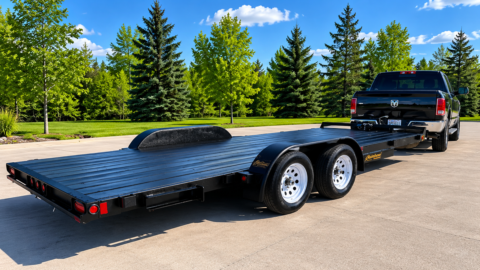 2026 Rainbow Trailers Tandem 2X3500 lbs. Axle Car Hauler