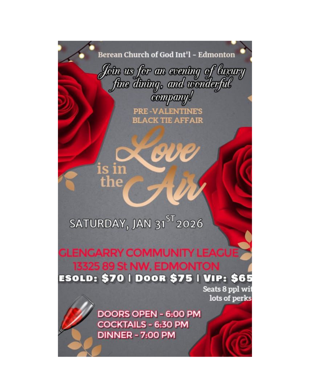 Pre-Valentine’s Black Tie Affair