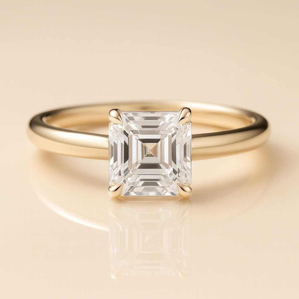 Asscher Solitaire Diamond