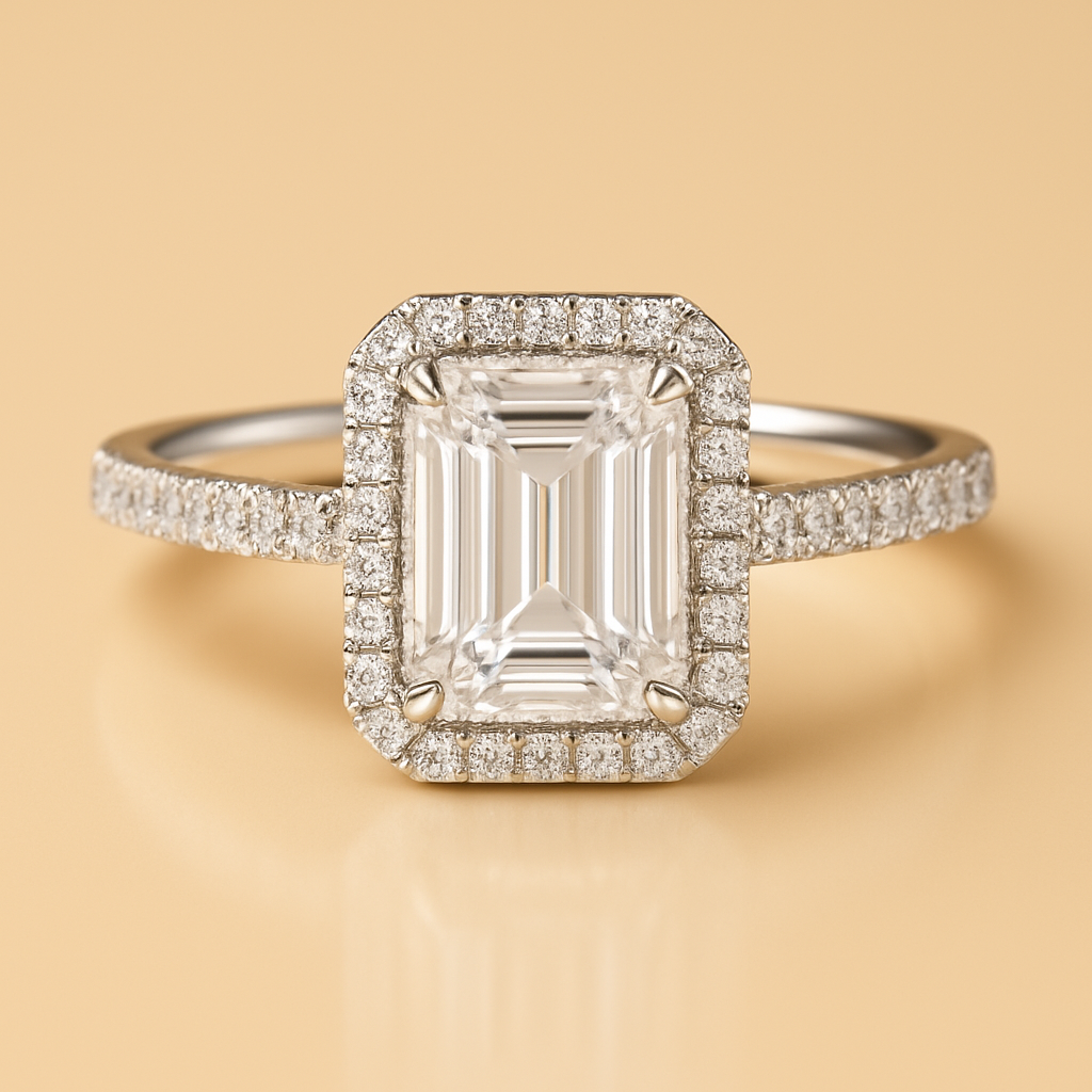 Emerald Halo Diamond